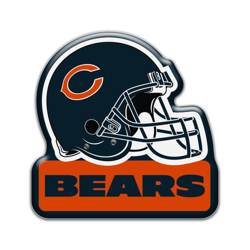 CHICAGO BEARS HELMET WORDMARK MAGNET