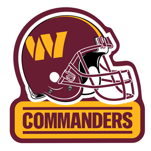 WASHINGTON COMMANDERS HELMET WORDMARK MAGNET