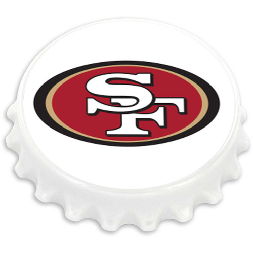 SAN FRANCISCO 49ERS BOTTLE CAP BOTTLE OPENER MAGNET (OC)