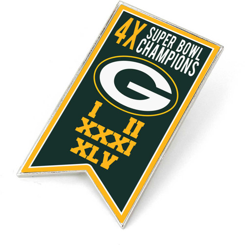 GREEN BAY PACKERS CHAMPIONSHIP BANNER PIN (SP)