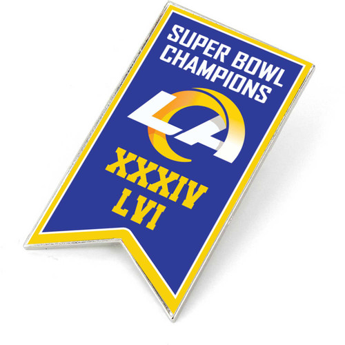 LOS ANGELES RAMS (2X) CHAMPIONSHIP BANNER PIN (SP)