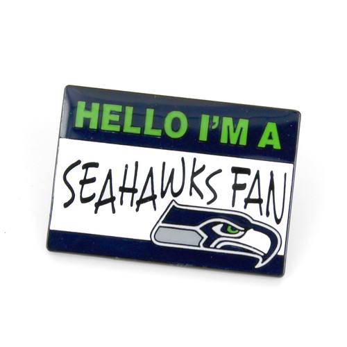 SEATTLE SEAHAWKS NAME TAG PIN