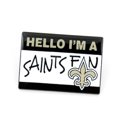 NEW ORLEANS SAINTS NAME TAG PIN