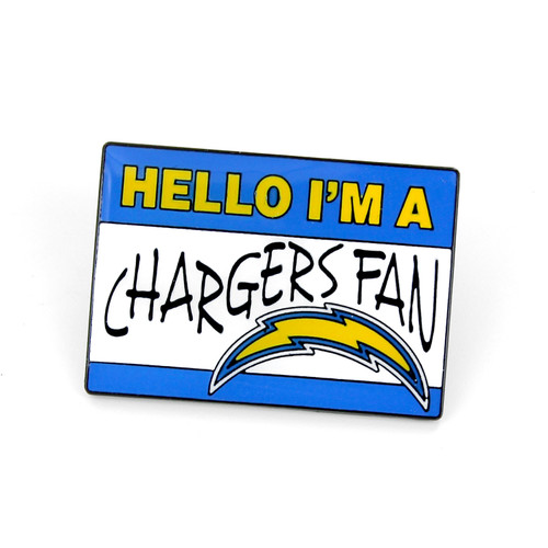 LOS ANGELES CHARGERS NAME TAG PIN