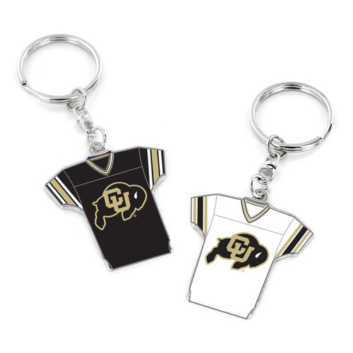 COLORADO FOOTBALL REVERSIBLE HOME/AWAY JERSEY KEYCHAIN