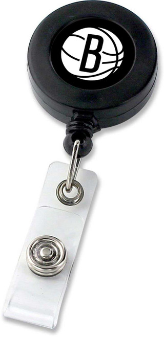 NEW JERSEY NETS RETRACTABLE BADGE HOLDER BLACK (NE)