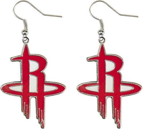 HOUSTON ROCKETS LOGO DANGLER EARRINGS