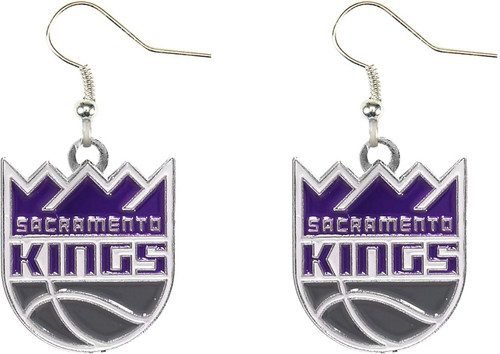 SACRAMENTO KINGS LOGO DANGLER EARRINGS