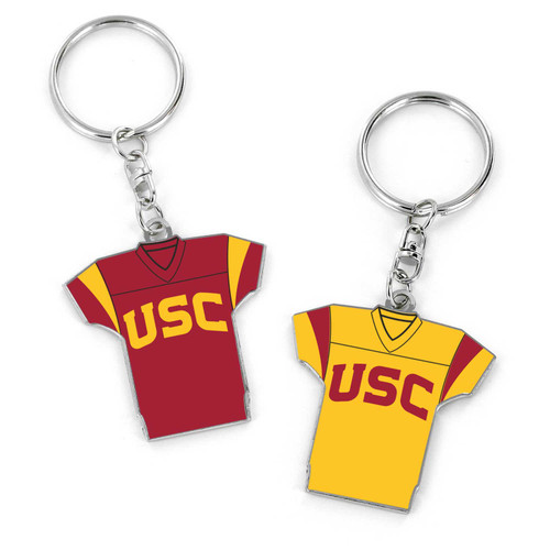 USC REVERSIBLE HOME/AWAY JERSEY KEYCHAIN