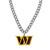 WASHINGTON COMMANDERS HEAVYWEIGHT TEAM LOGO NECKLACE