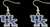 KENTUCKY COLLEGE DANGLER EARRINGS