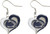 PENN STATE SWIRL HEART EARRINGS