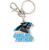 CAROLINA PANTHERS TEAM LOGO HEAVYWEIGHT KEYCHAIN