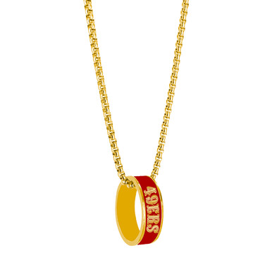 San Francisco 49ers Football Pendant Charms - Hook Or Euro Bead Style