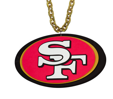 サンフランシスコ・49ers NFL ファンチェーン　fan chain San Francisco 49ers NFL 3D Fan Chain Necklace Foam (Gold Chain