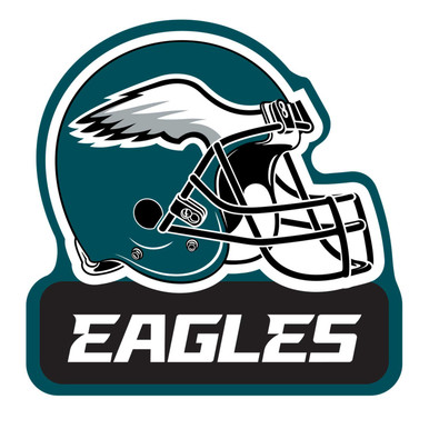 Philadelphia Eagles Helmet Cutout Sign Size Approximately 24 x 20