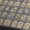 Gold or Silver Metal Flower Lace 3D Nail Sticker