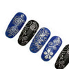 Gold or Silver Metal Flower Lace 3D Nail Sticker