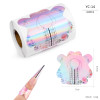 100 pcs self-adhesive nail form stickers (24 styles)