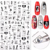 3D Nail Stickers - Woman Abstract