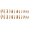 Set of Gold French Tip Nude Fake Nails with Adhesive Tap