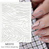 3D Metallic Line Nail Sticker