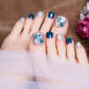 Silver Glitter Toe Nails