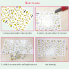 Yellow Abstract Nail Stickers