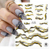 Gold Black Nail Stickers