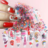 Set of Valentine Nail Foil Stickers (10 Sheets)