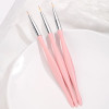 Set of 3 pcs Nail Art Painting Brushes