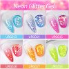 Neon Glitter Nail Polish