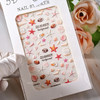 5D Embossed Sea Shell Nail Stickers