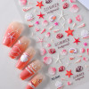 5D Embossed Summer Nail Stickers