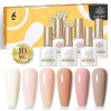 Nude 6 Colors Gel Polish Set 10ml