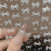 Pearl Lace Bow Shape Nail Sticker