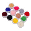 12 Color/Set Flocking Velvet Pigment Powder