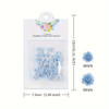 30pcs/bag Gradient Blue Rose Flower 3D Nails Charms 30pcs/bag Gradient Blue Rose Flower 3D Nails Charms