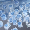 30pcs/bag Gradient Blue Rose Flower 3D Nails Charms 30pcs/bag Gradient Blue Rose Flower 3D Nails Charms