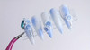 30pcs/bag Gradient Blue Rose Flower 3D Nails Charms 30pcs/bag Gradient Blue Rose Flower 3D Nails Charms