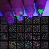 24 Sheets 3D Glow in The Dark Nail Stickers