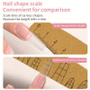Nail file with Ruler Scale & Shape Templates