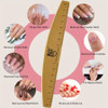 Nail file with Ruler Scale & Shape Templates