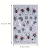 5D Embossed Spider Web Nail Sticker