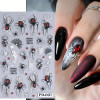 5D Embossed Spider Web Nail Sticker