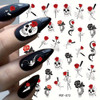 Skull & Rose Cartoon Nail Art Stickers