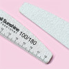 10 pcs Professional Half Moon Nail Files with 100/180 Grit