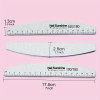 10 pcs Professional Half Moon Nail Files with 100/180 Grit