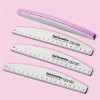 10 pcs Professional Half Moon Nail Files with 100/180 Grit