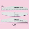 10 pcs Professional Half Moon Nail Files with 100/180 Grit